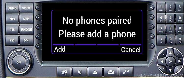 ford sync phone error message