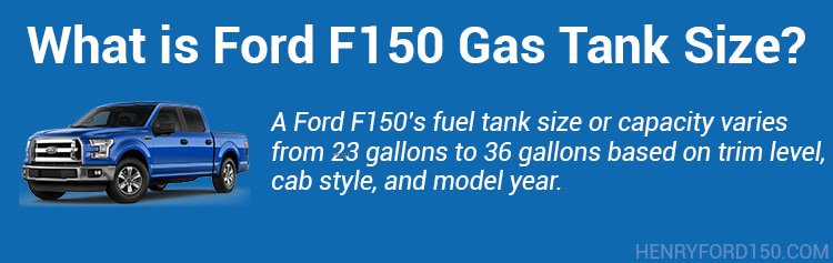 f150 gas tank size 