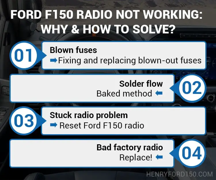 ford f150 radio not working: reasons and solutions