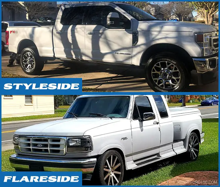 styleside vs flareside exterior look